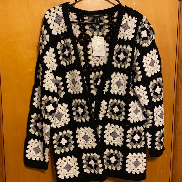 Forever 21 Sweaters - Crochet knit cardigan